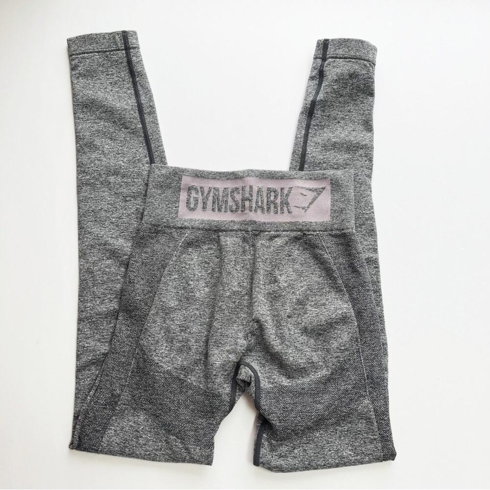 Gymshark Vital Seamless High Rise Leggings Grey Marl - Picture 1 of 4